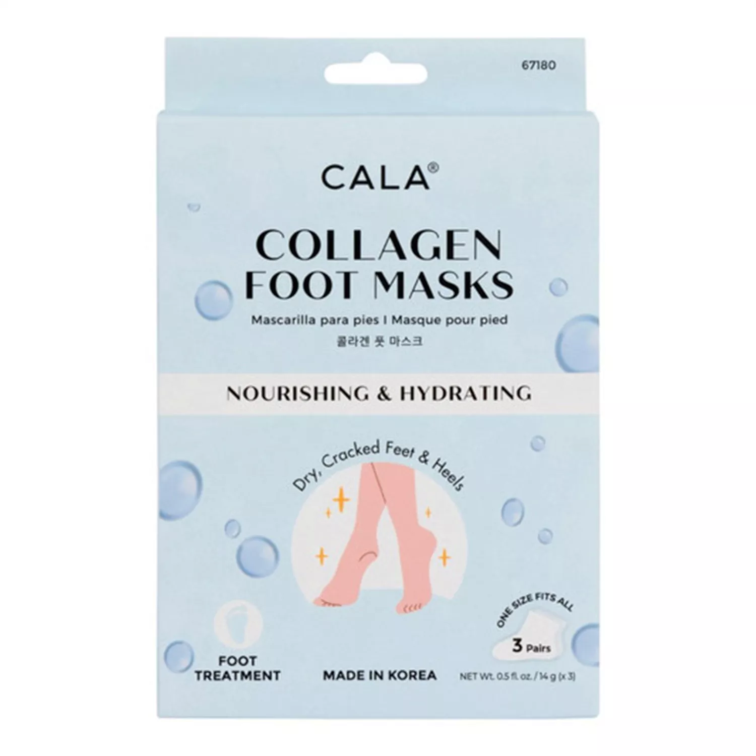 Cala Moisturizing Foot Mask 3 Pairs