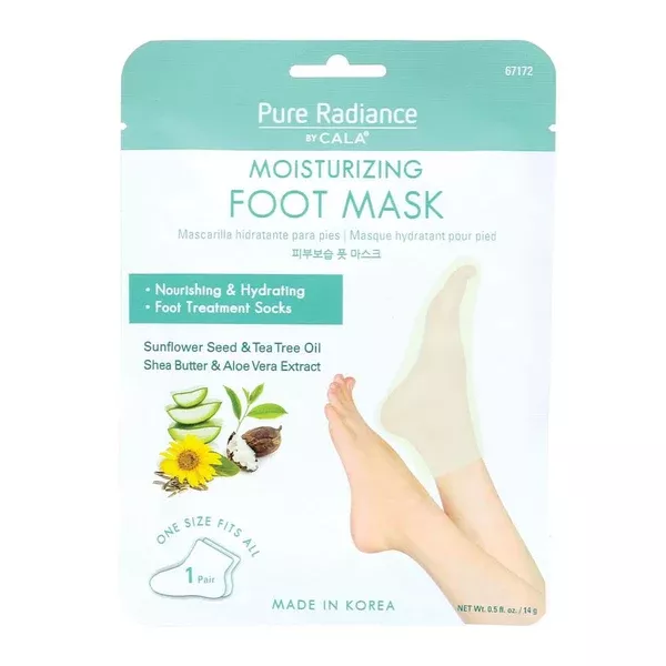 CALA MOISTURIZING FOOT MASK SOCKS – SUNFLOWER SEED &TEA TREE OIL SHEA BUTTER &ALOE VERA EXTRACT