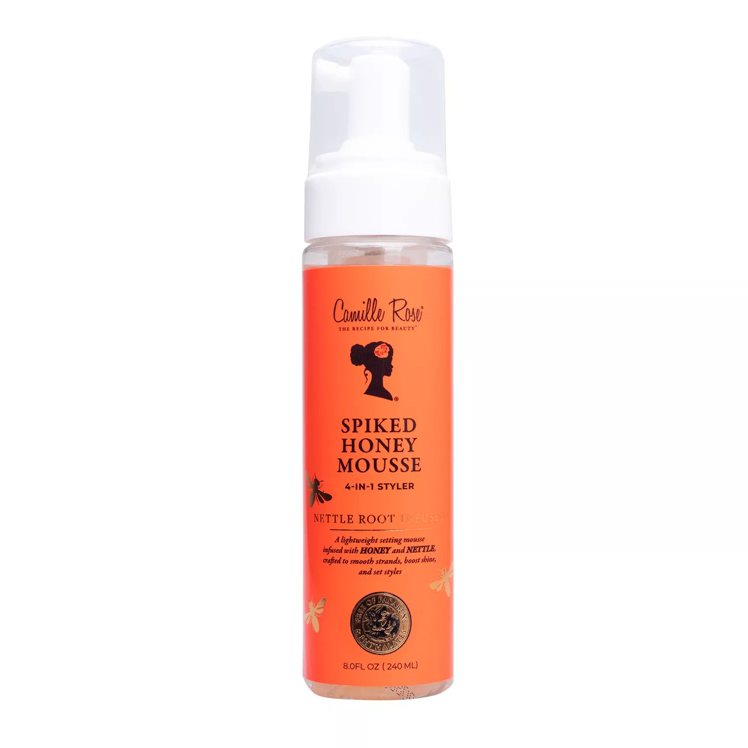 Camille Rose Spiked Honey Mousse 4 In 1 Styler 8oz/ 240ml