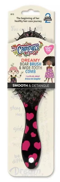 Camryn's BFF Deramy Boar Brush/Wide Tooth Comb