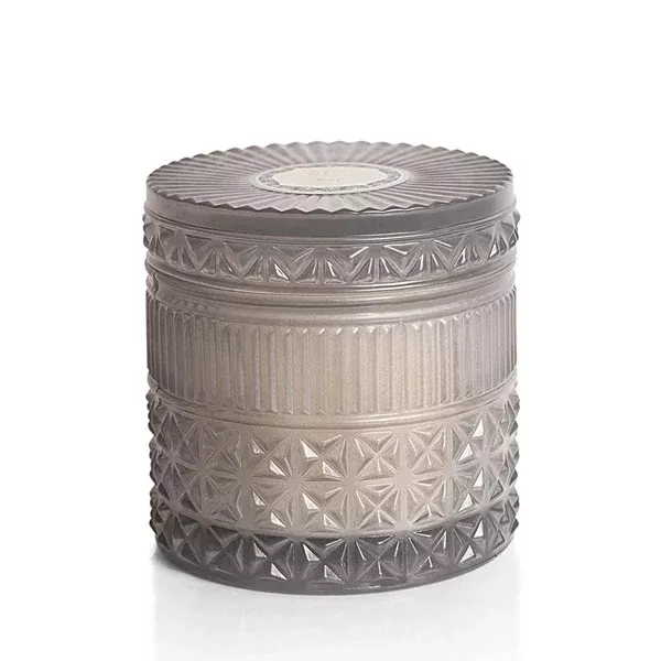 CAPRI BLUE FACETED JAR - RAIN