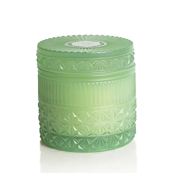 CAPRI BLUE FACETED JAR - VOLCANO