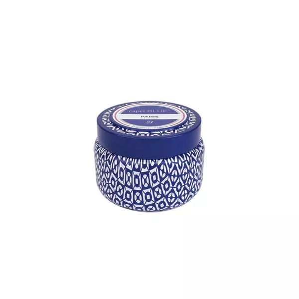 CAPRI BLUE PRINTED TRAVEL TIN - PARIS