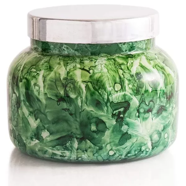 CAPRI BLUE WATERCOLOR SIGNATURE JAR - CACTUS FLOWER
