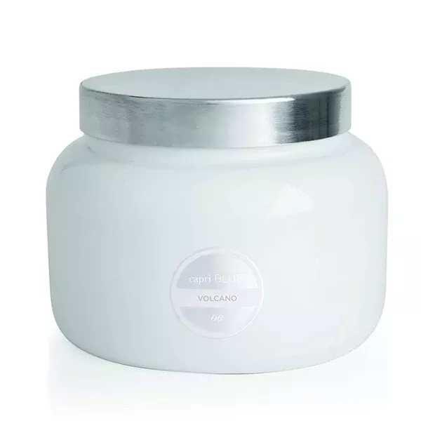 CAPRI BLUE WHITE JUMBO SIGNATURE JAR - VOLCANO