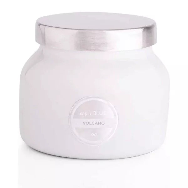CAPRI BLUE WHITE PETITE SIGNATURE JAR - VOLCANO