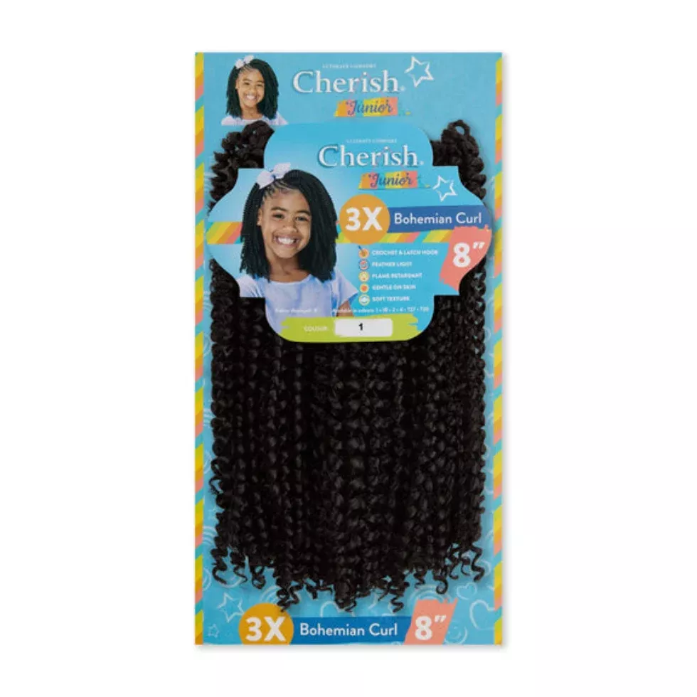 Cherish Junior Kids Silky Locs Bulk Hair 3X Pack 8 Inch | Kids Loc Extensions
