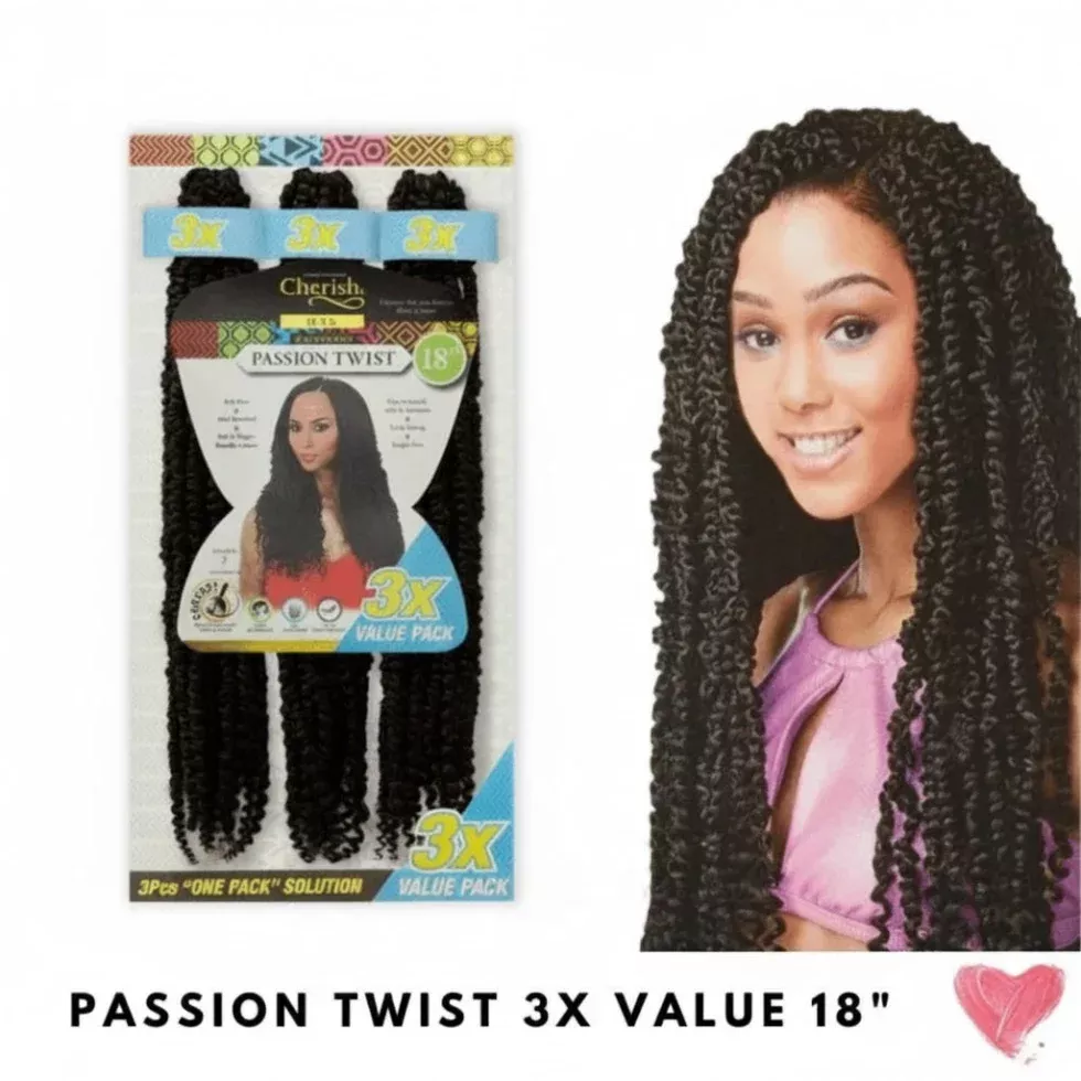 Cherish Passion Twist Crochet Hair 3x Value 18″