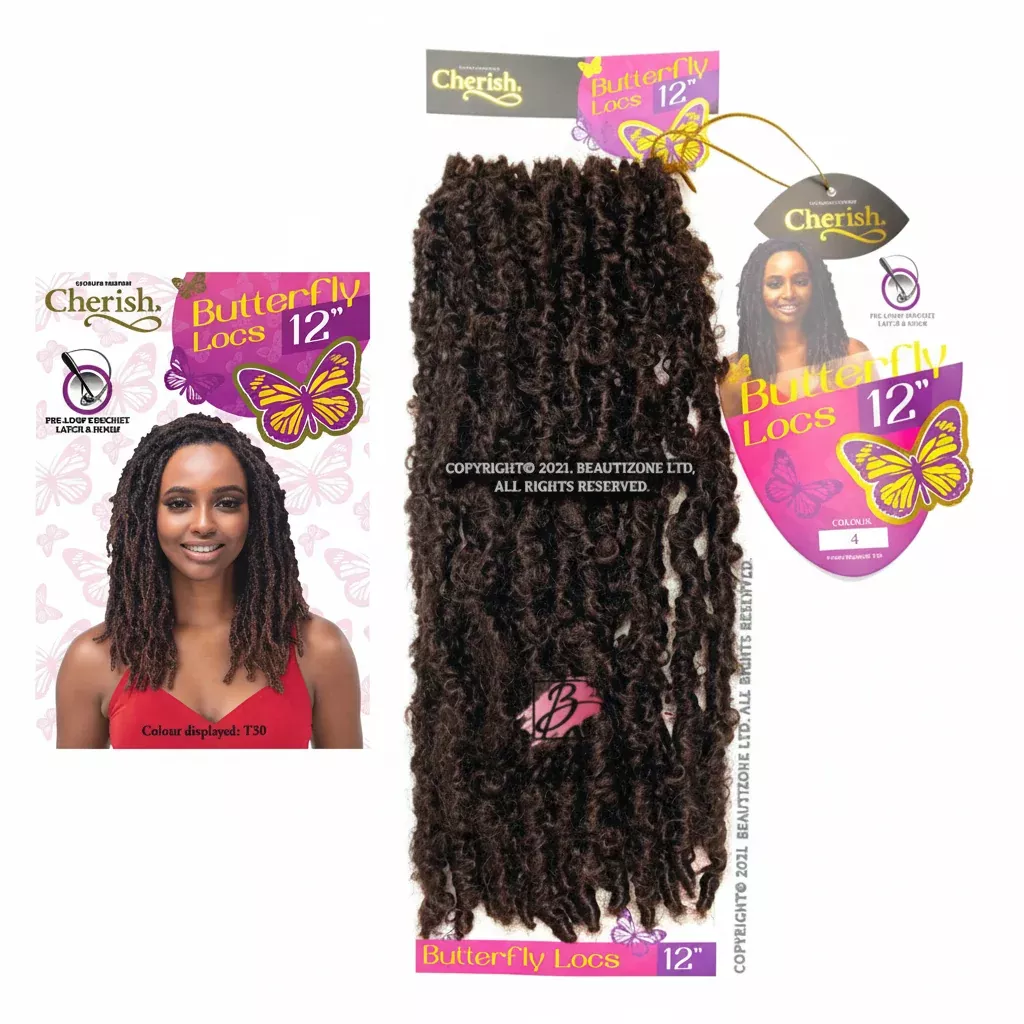 Cherish Pre-Looped Crochet Hair – BUTTERFLY LOCS 12”