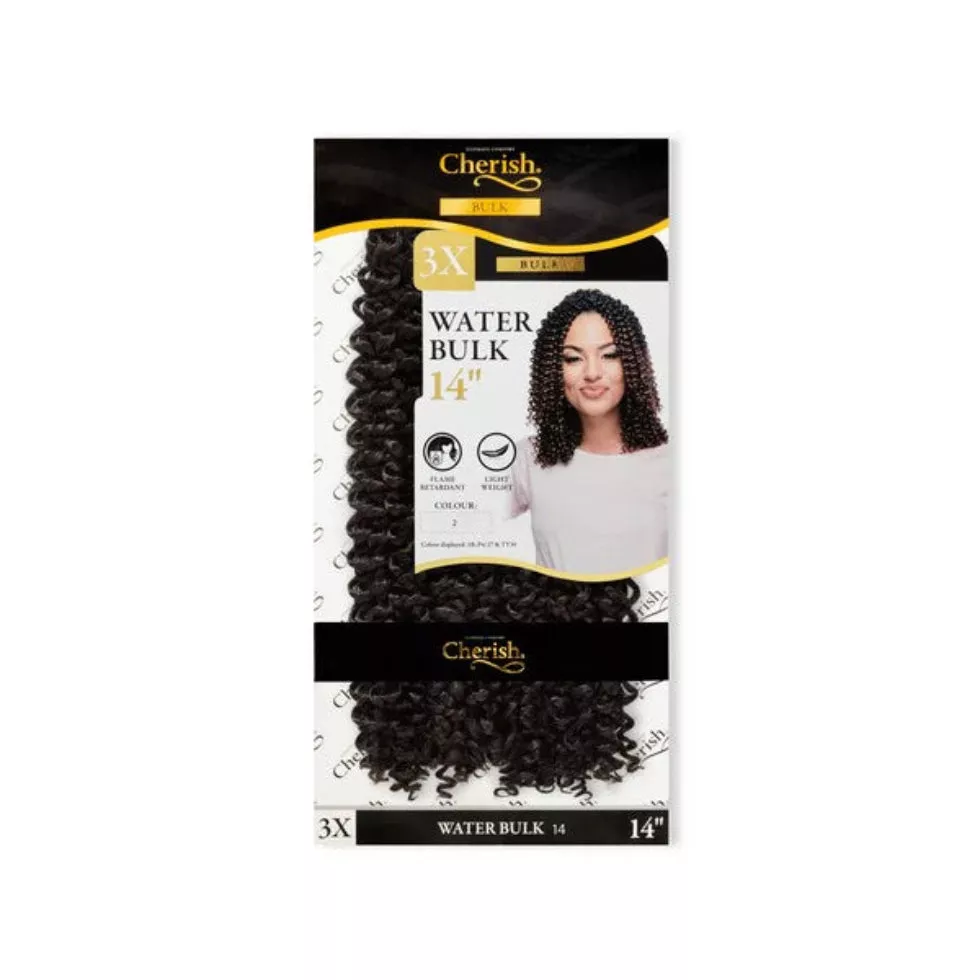 Cherish Ultimate Comfort Bulk Water Wave 3X Pack 14″ | Braiding Hair Extensions