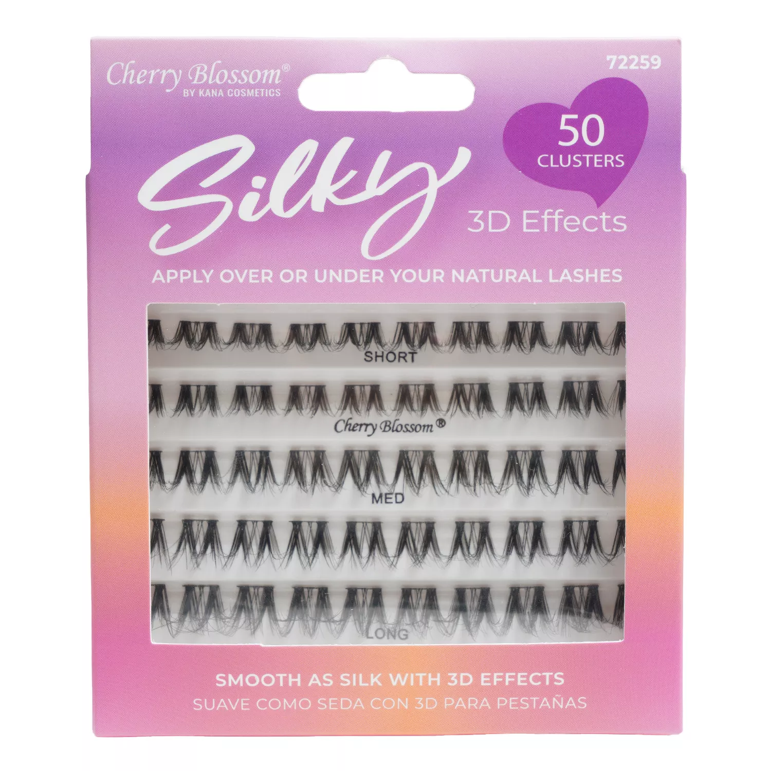 Cherry Blossom 3D Effects Silky Cluster Eyelash 50pcs