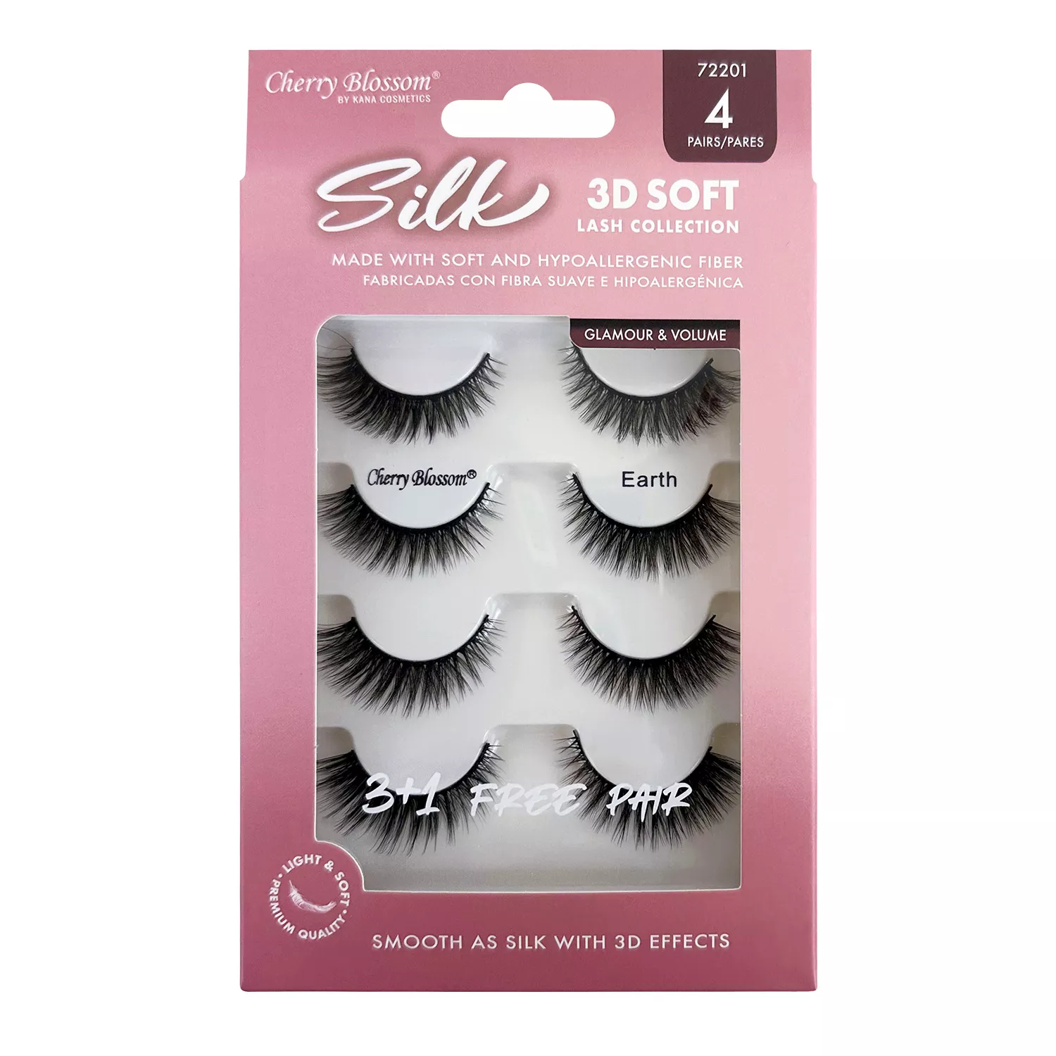 Cherry Blossom Silk 3D Soft Eyelashes 3 Pairs