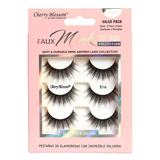 CHERRY BLOSSOM SILK 3D SOFT LASHES 3-PACK