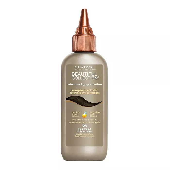 Clairol Beautiful Collection Advanced Gray Solution Semi- Permanent Color 3 oz