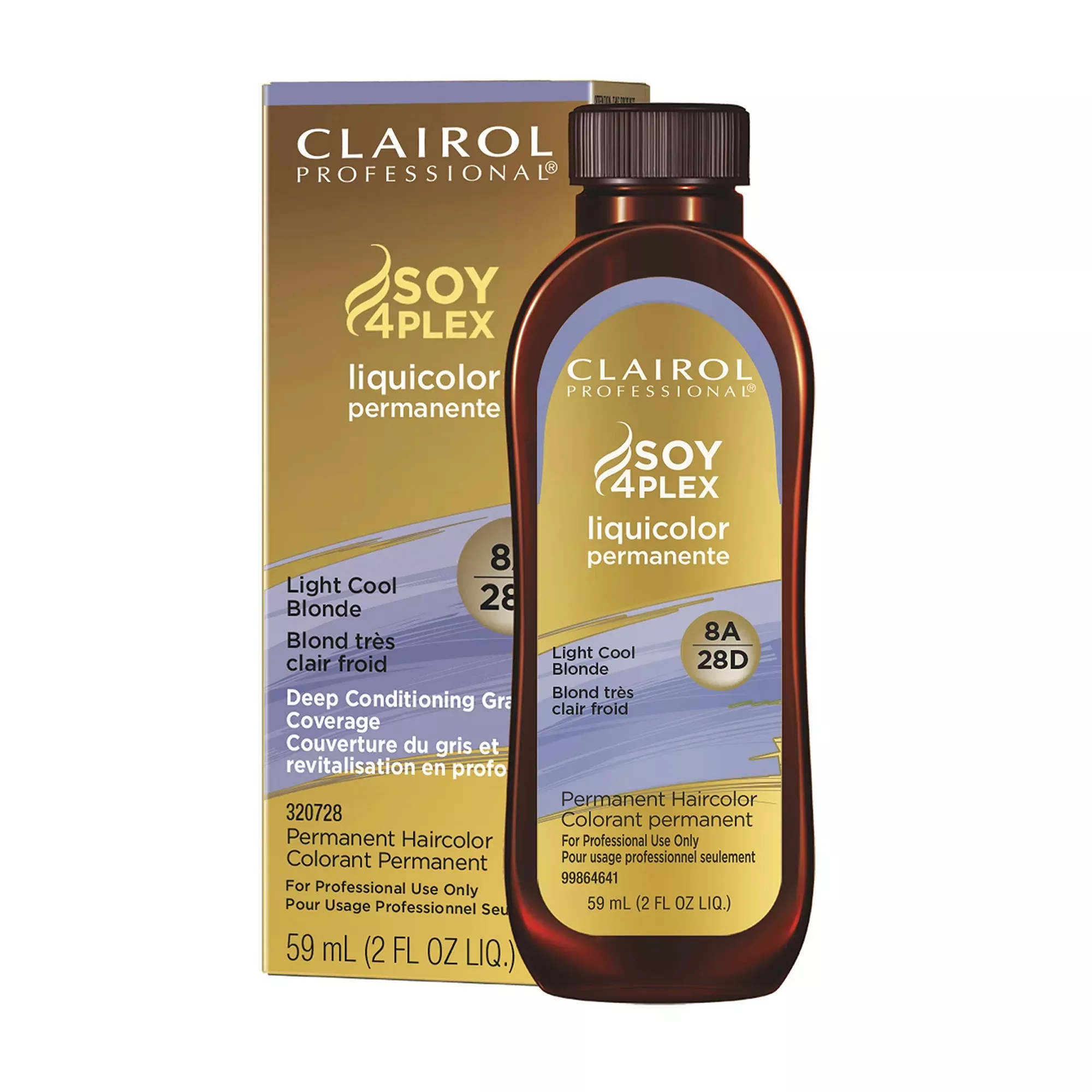 Clairol Professional Light Cool Blonde Hair Color 8A - Permanent Liquicolor