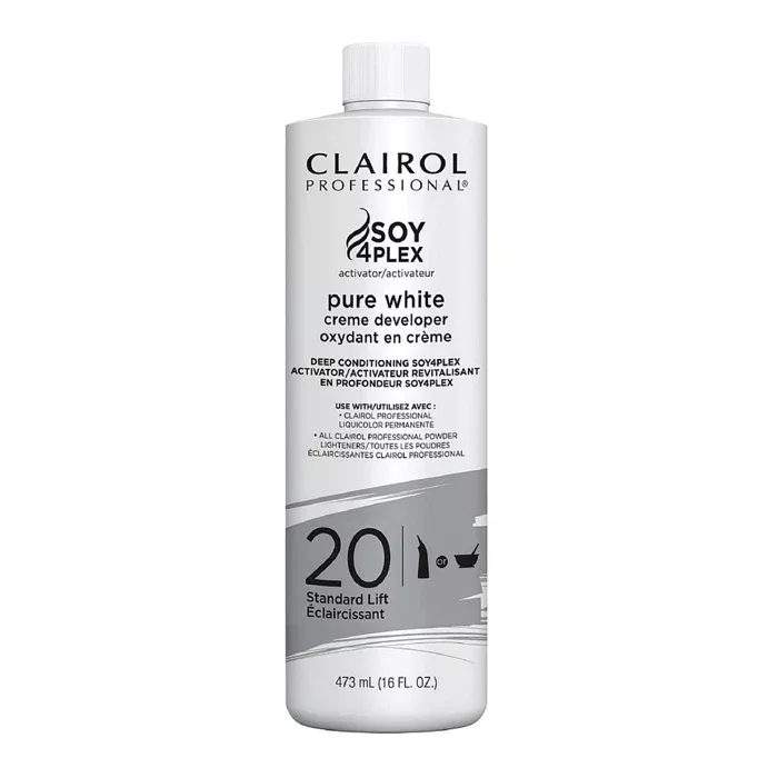 Clairol Soy4Plex Pure White Creme Developer 16 OZ