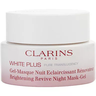 Clarins White Plus Pure Translucency Brightening Revive Night Mask Gel - 1.7oz