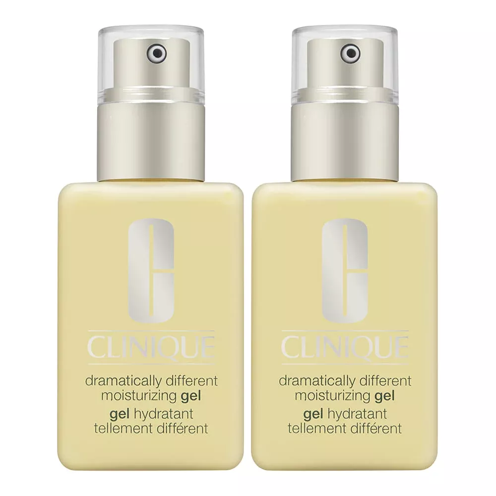 Clinique Dramatically Different Moisturizing Gel + with Pump Duo Set Includes: 2 x 125ml/4.2oz- Combination Oily Skin