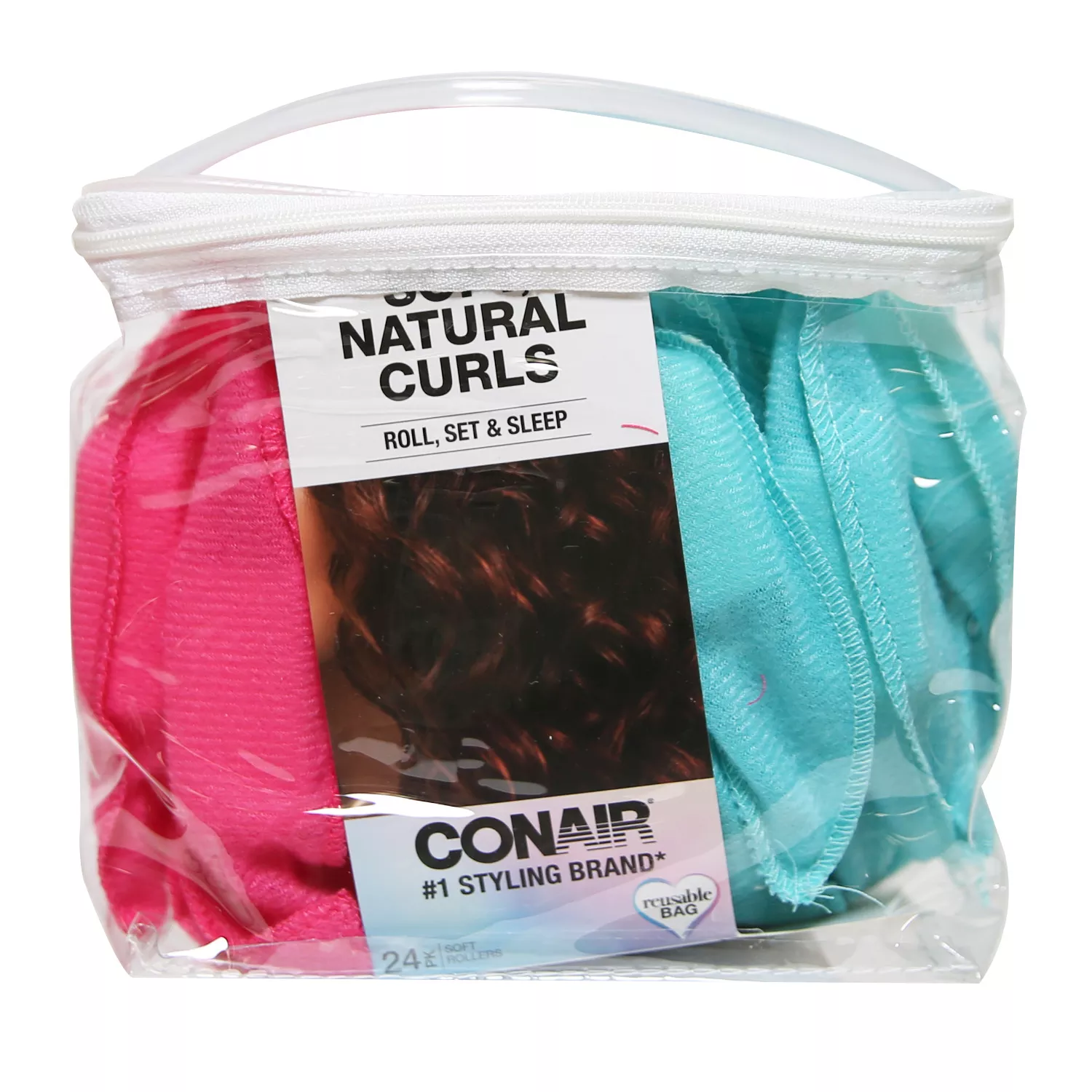 Conair Soft Natural Curls Hair Rollers 24pk