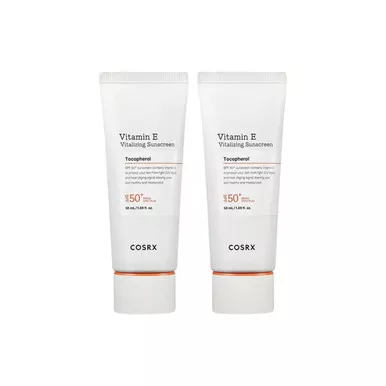 COSRX Vitamin E Vitalizing Sunscreen SPF50+ — 2x50 ml (3.3oz)