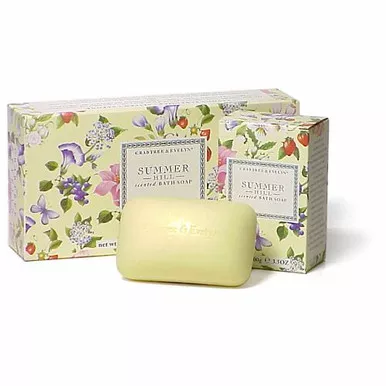 Crabtree & Evelyn Summer Hill Scented Bath Soaps,3x100g