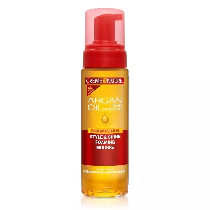 Creme of Nature Argan Oil Style & Shine - FOAMING MOUSSE 7 oz