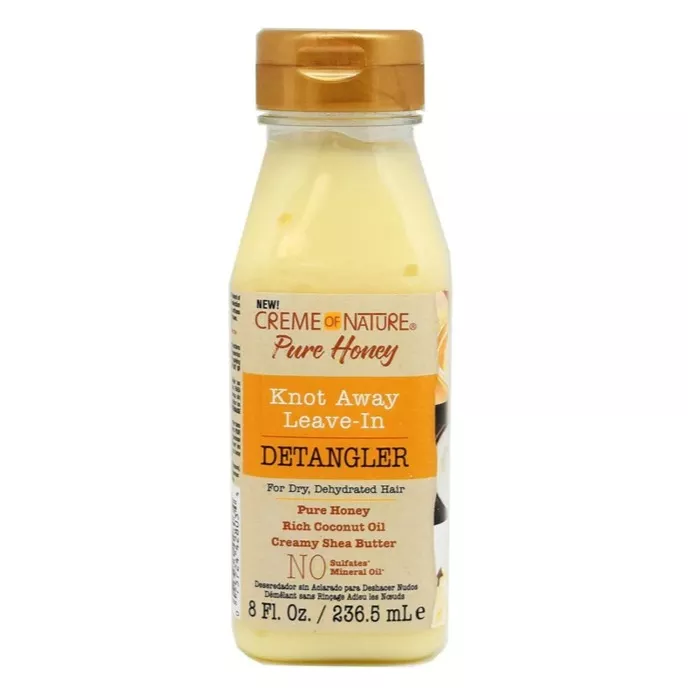 CREME OF NATURE PURE HONEY KNOT AWAY LEAVE -IN DETANGLER 8oz