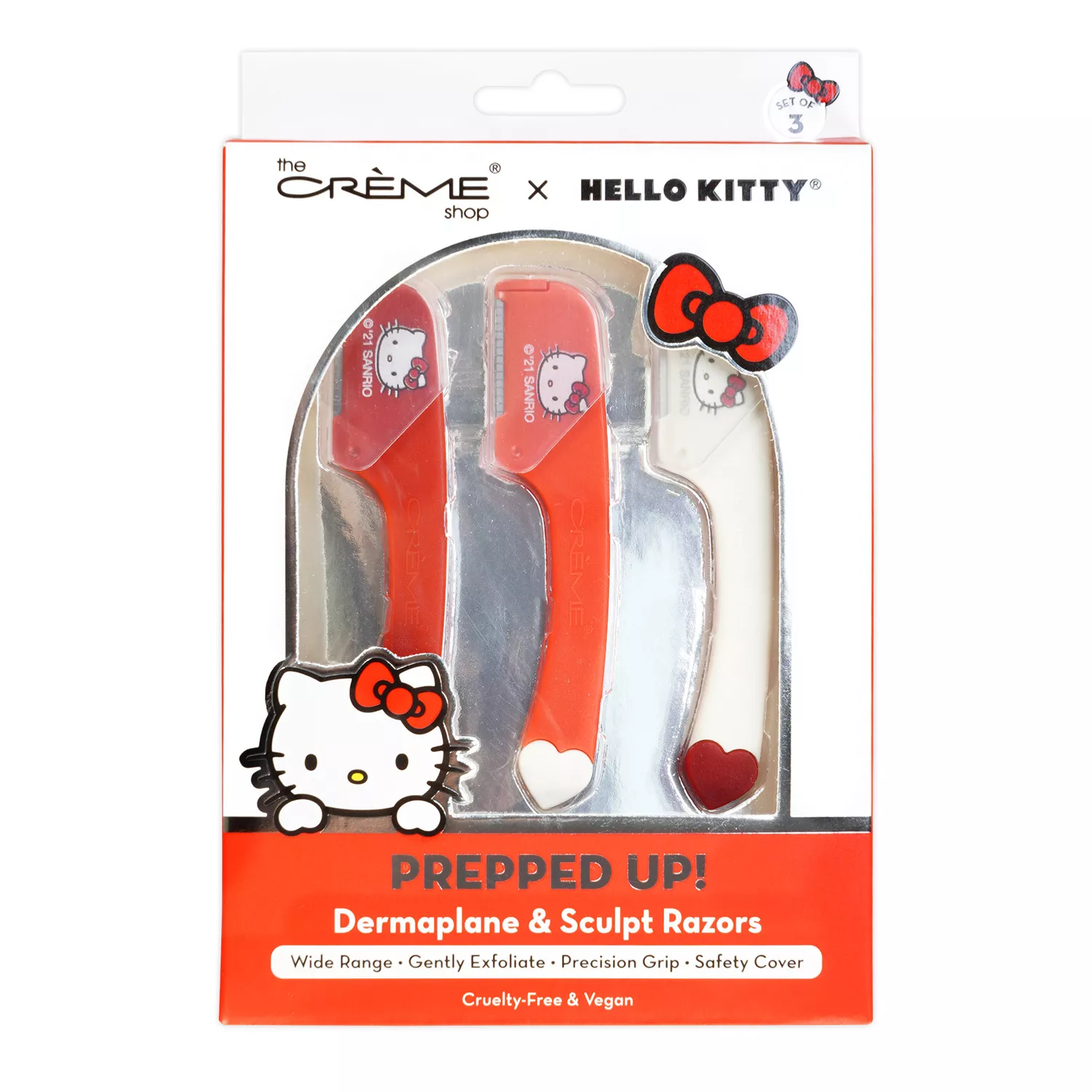 The Creme Shop Hello Kitty Eyebrow Razor 3pcs