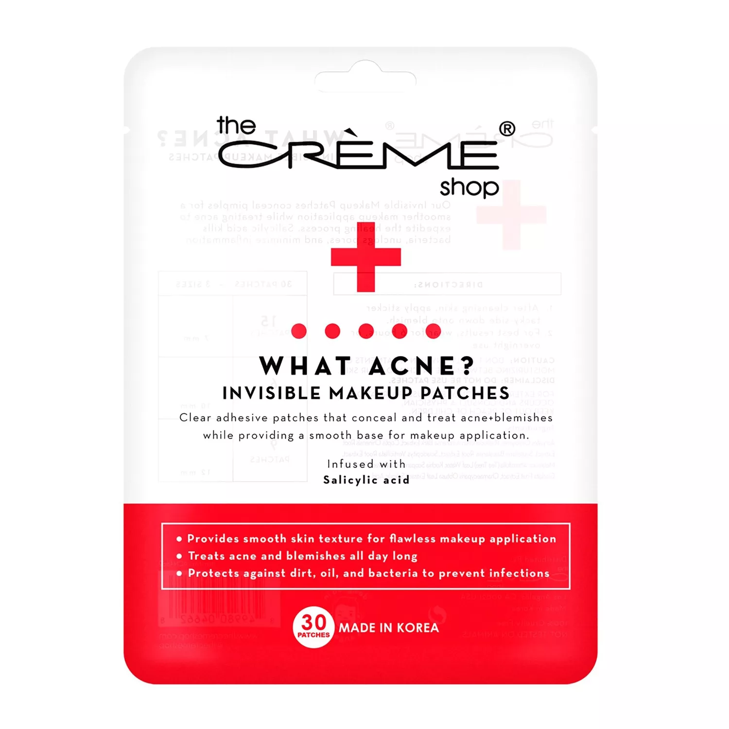 The Creme Shop What Acne Invisible Makeup 30 Patches