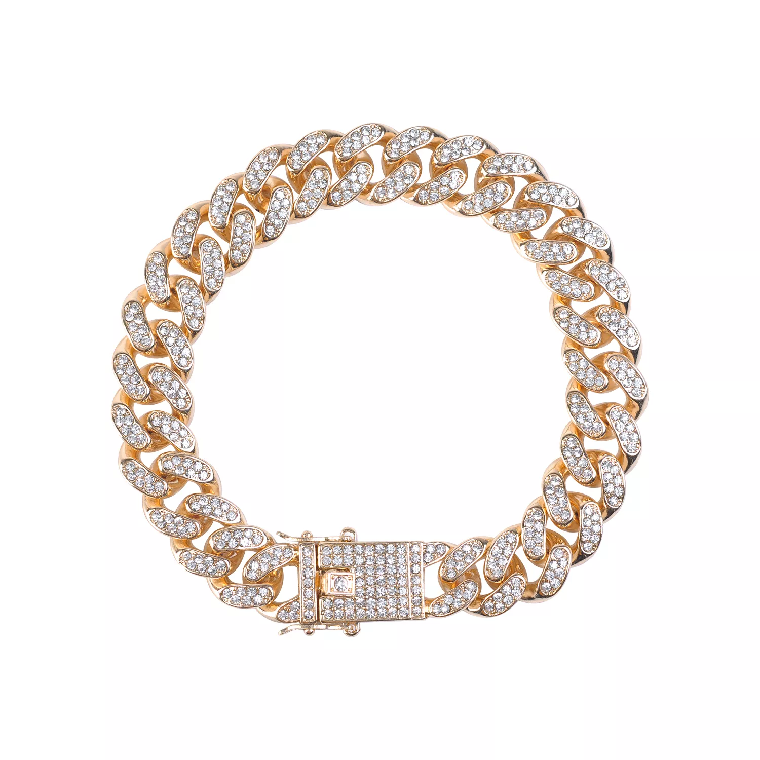 Cuban Link Chain Bracelet Gold 13mm
