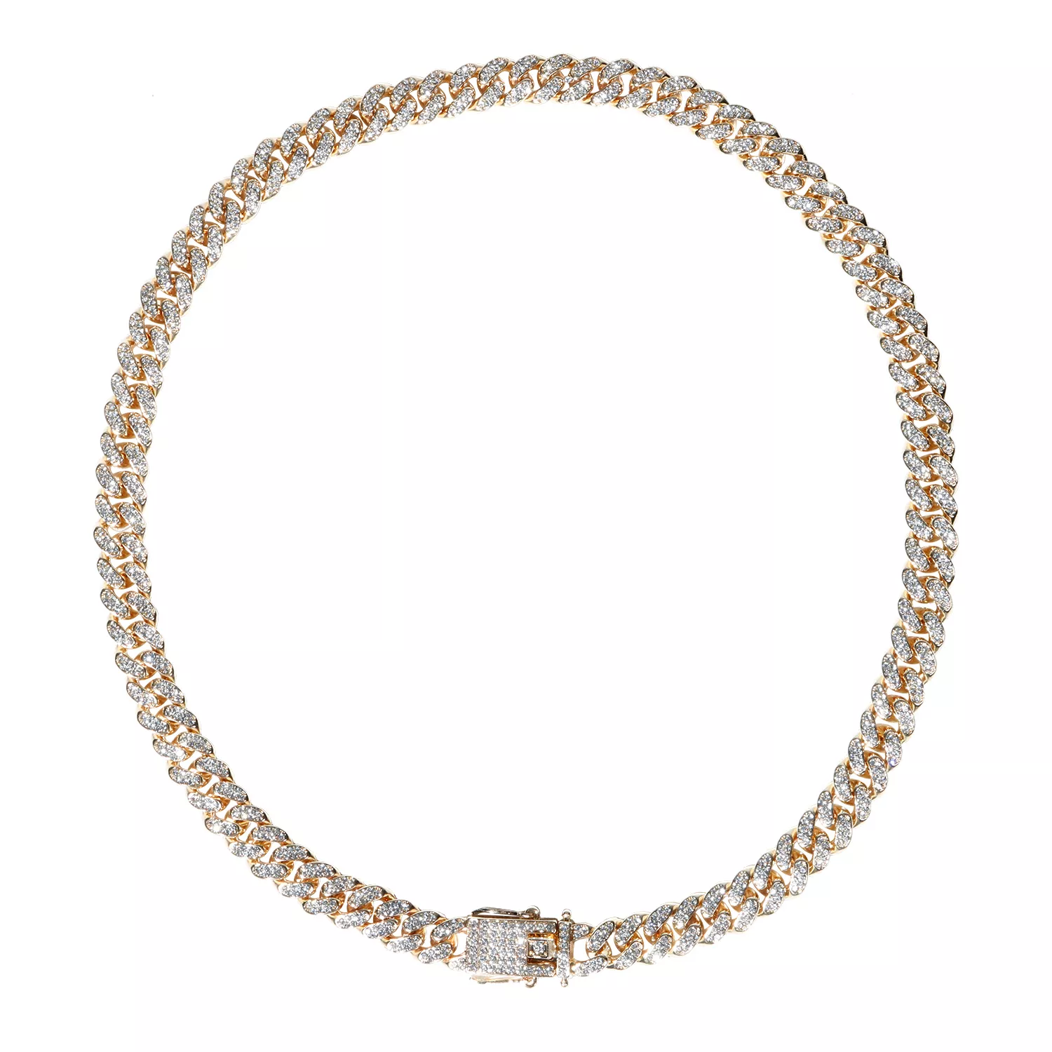 Cuban Link Chain Necklace Gold 10mm