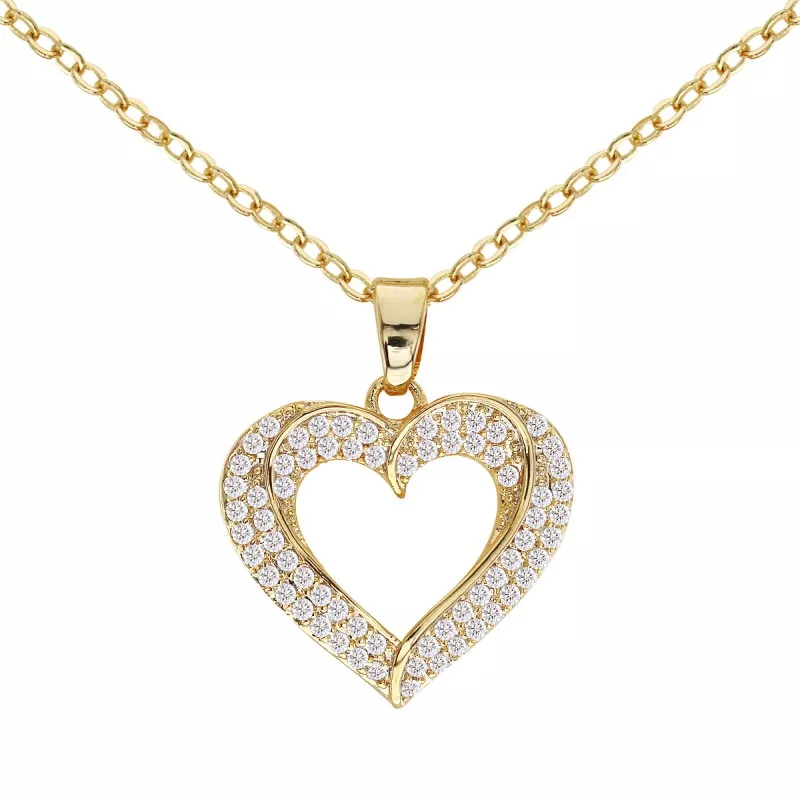 CUBIC ZIRCONIA PENDANT NECKLACES - CZN022