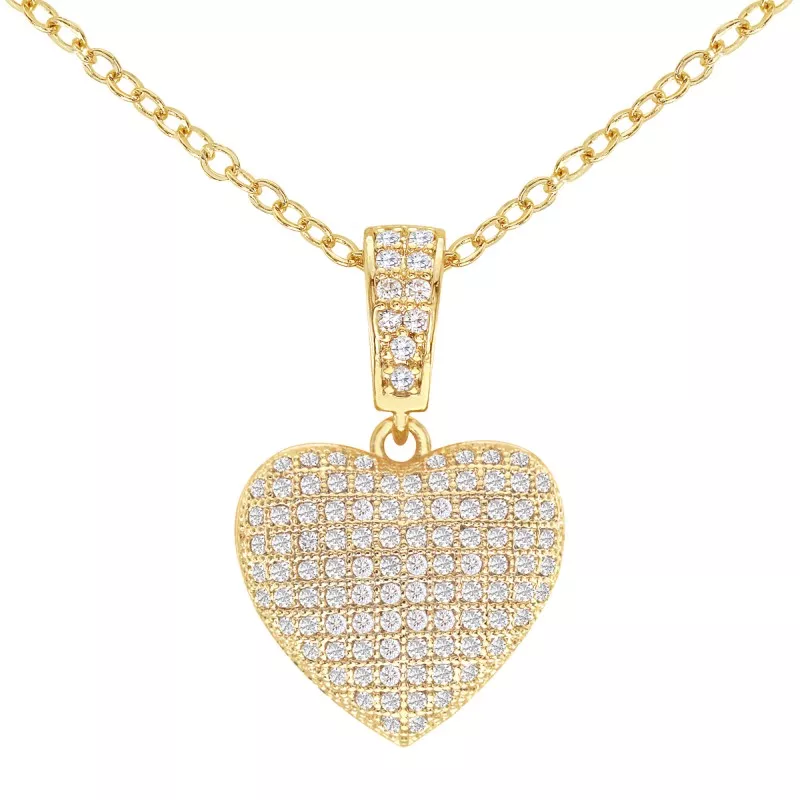 CUBIC ZIRCONIA PENDANT NECKLACES - CZN025