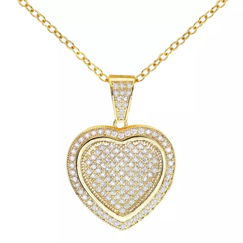 CUBIC ZIRCONIA PENDANT NECKLACES - CZN027