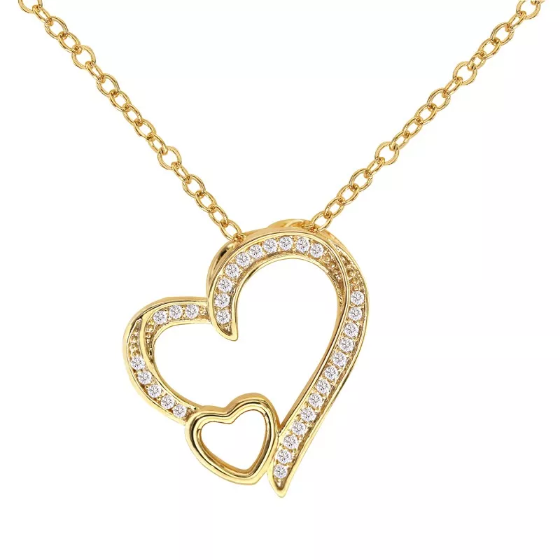 CUBIC ZIRCONIA PENDANT NECKLACES - CZN04