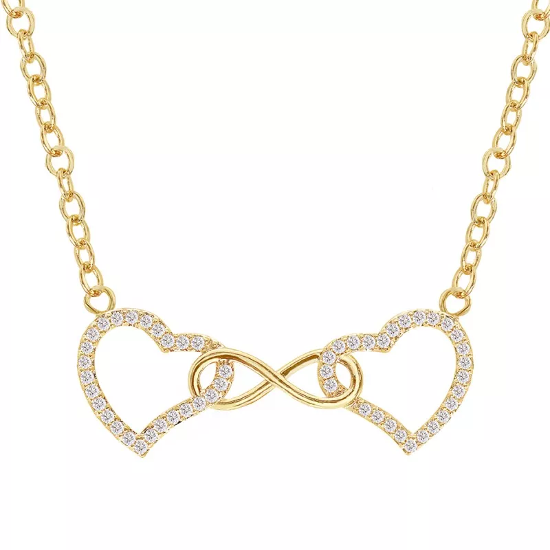 CUBIC ZIRCONIA PENDANT NECKLACES - CZN057
