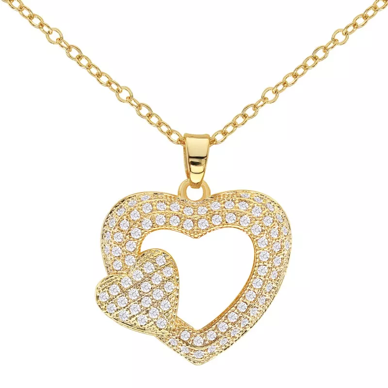 CUBIC ZIRCONIA PENDANT NECKLACES - CZN058