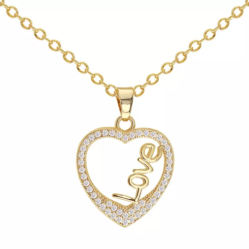 CUBIC ZIRCONIA PENDANT NECKLACES - CZN073
