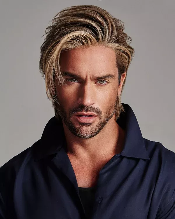 Daring Average/Large Men's Lace Front & Monofilament Part Synthetic Wig by HIM