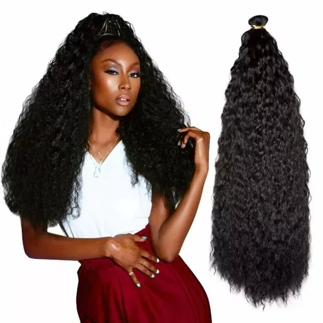 Darling Deep Wave Ponytail Hair Extension Wrap-Around 20″