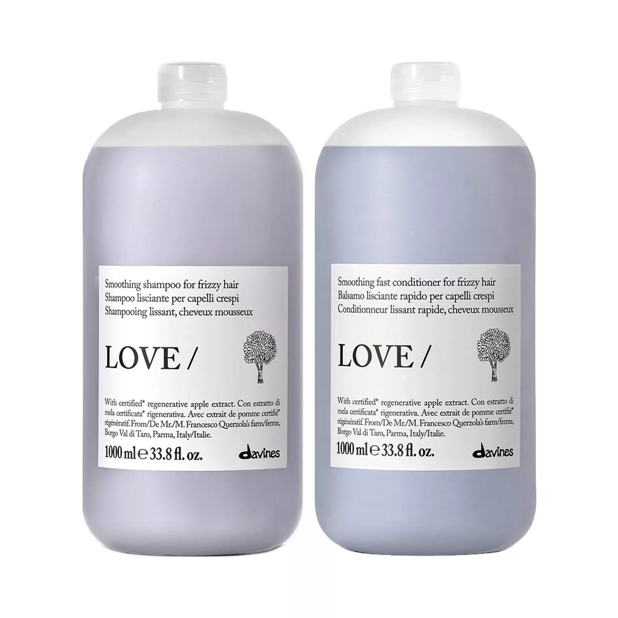 Davines LOVE Smoothing Liter Duo