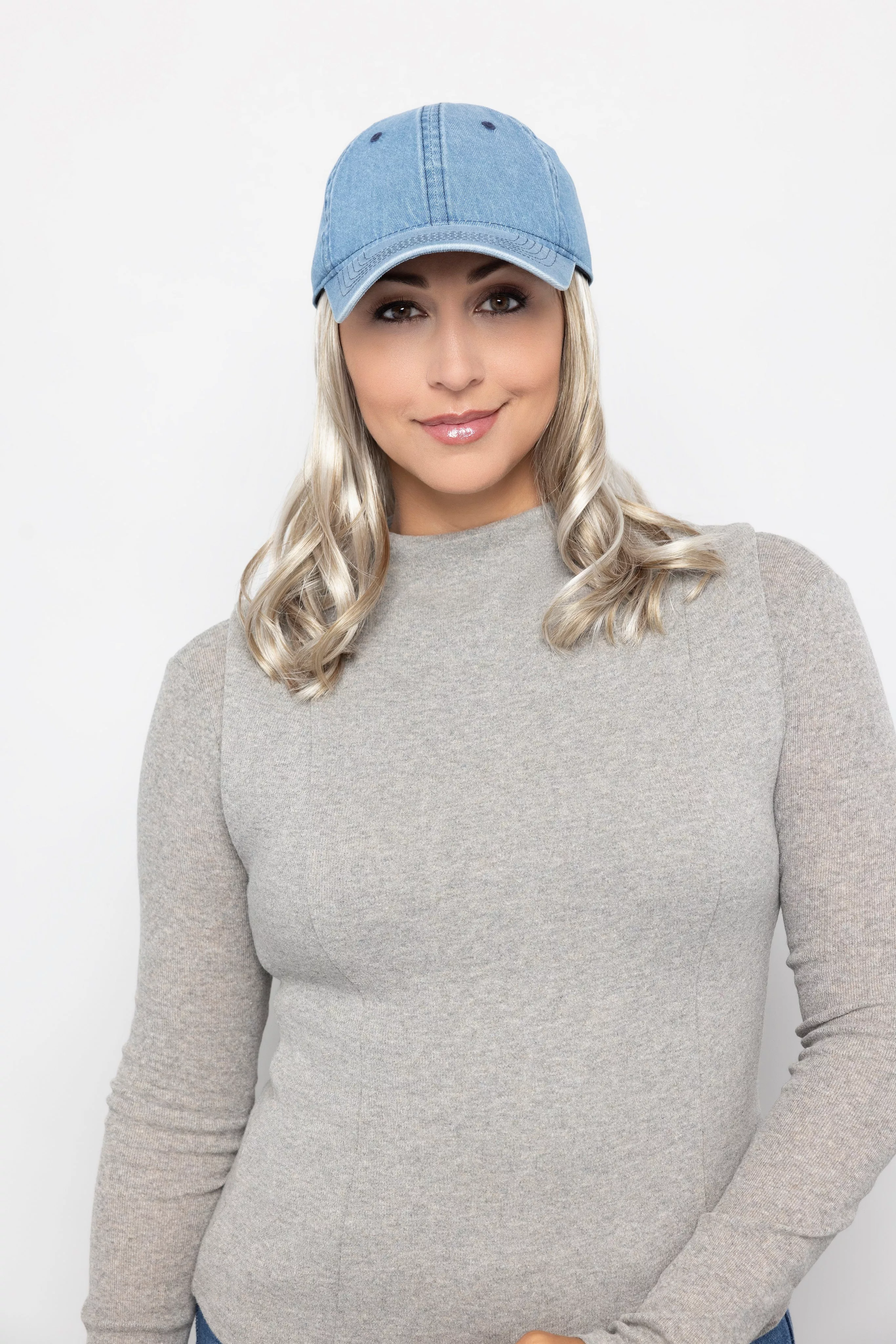 Denim Wavy Hat By Henry Margu