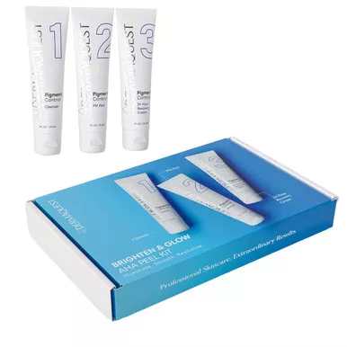 DermaQuest Brighten and Glow AHA Peel Kit - 3 pcs