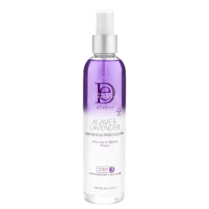 Design Essentials Agave & Lavender Moisturizing Blow-Dry & Styling Primer (Step 3)