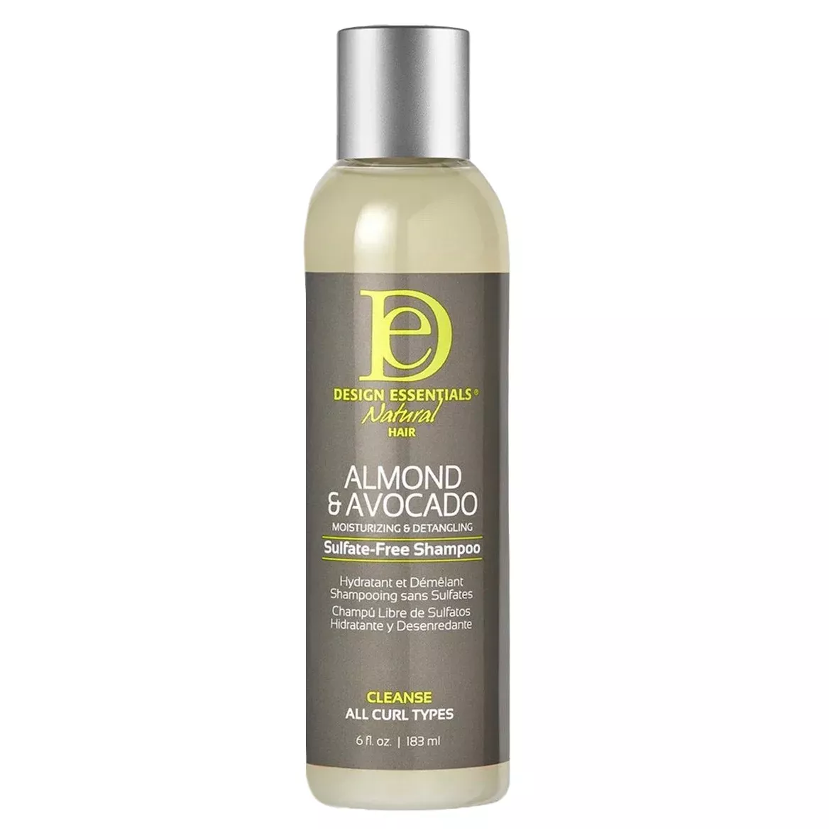Design Essentials Almond & Avocado Detangling Sulfate Free Shampoo (6 oz)