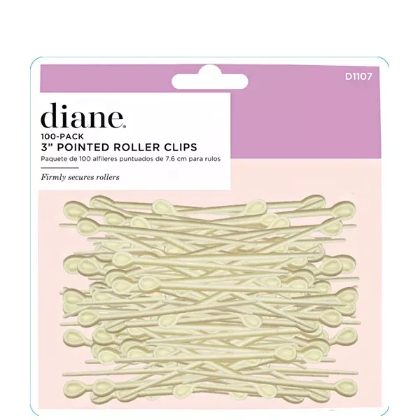 Diane #D1107 3" 100-Pack Pointed Roller Picks