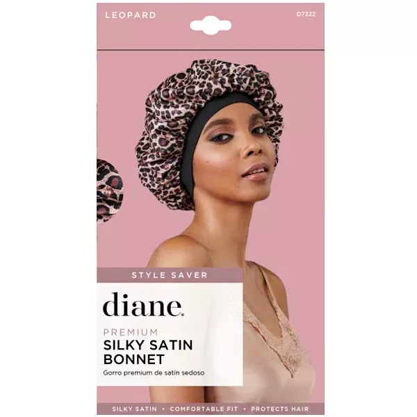 Diane D7322 Premium Silky Satin Bonnet - Leopard