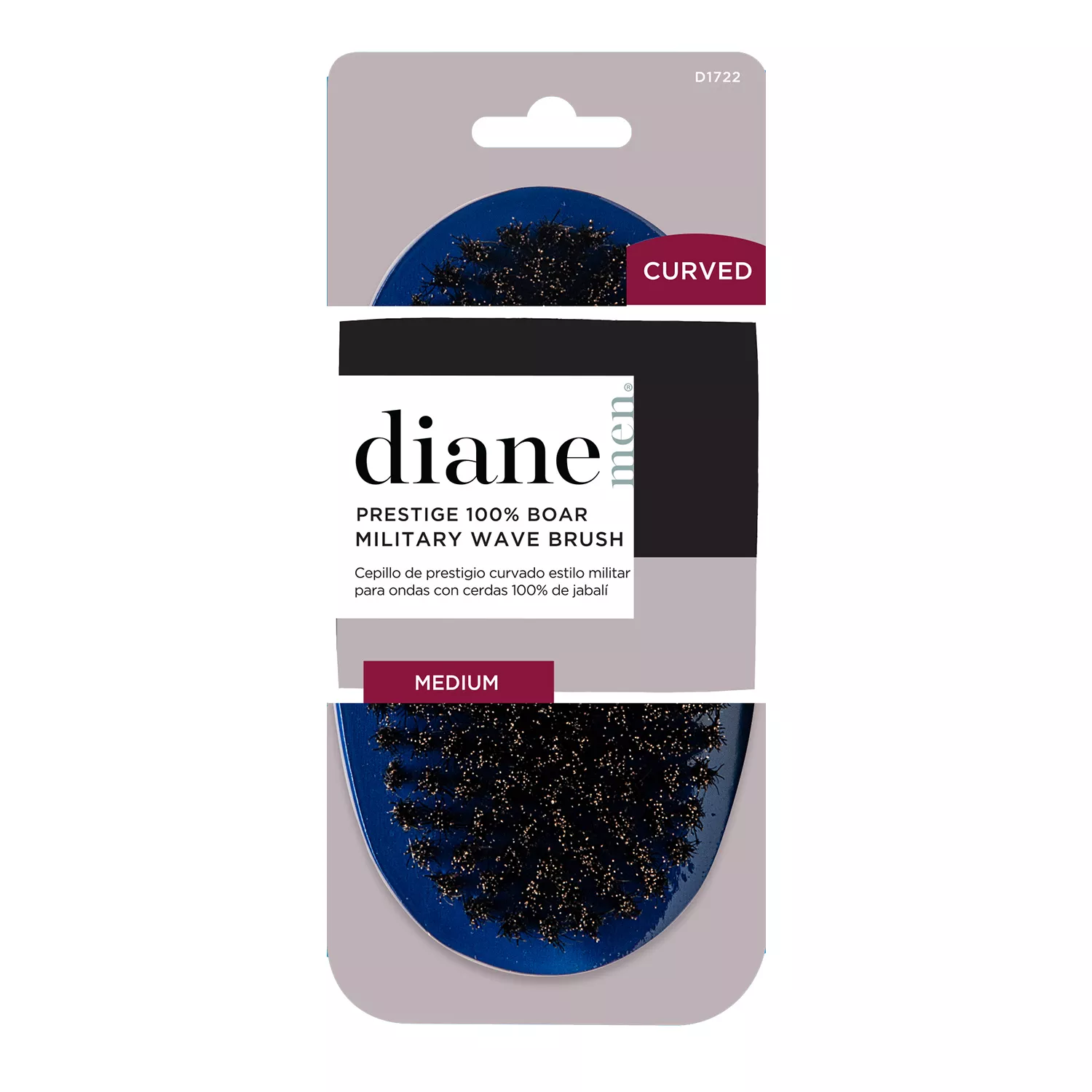 Diane Men Prestige 100% Medium Boar Military Wave Brush