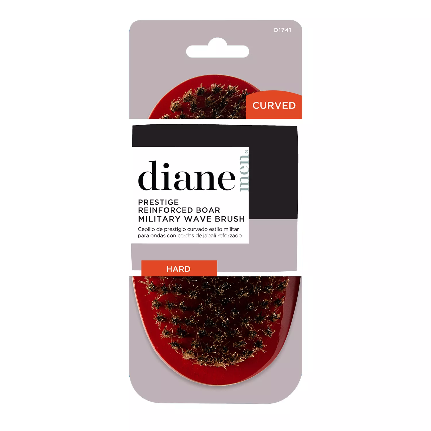 Diane Prestige Reinforced Boar Military Hard Wave Brush
