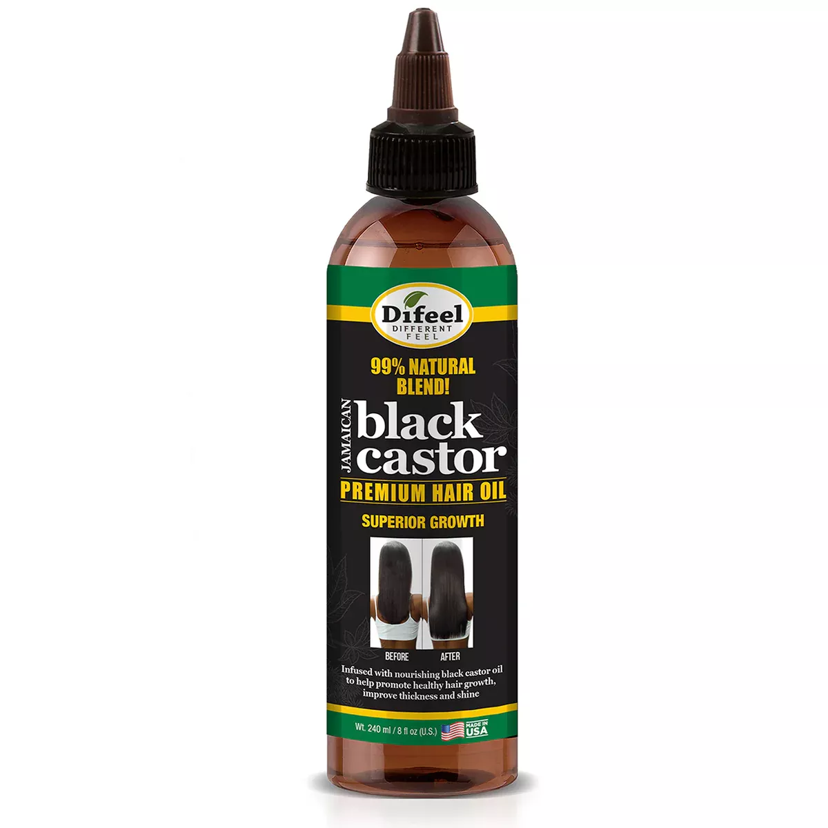 DIFEEL 99% NATURAL PREMIUM ULTRA STRAIGHT HAIR OIL 8 oz
